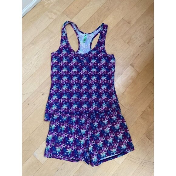 HONEYDEW Intimates BNWOT Pj Short Tank Racerback Set Size Medium Purple. - Picture 1 of 3